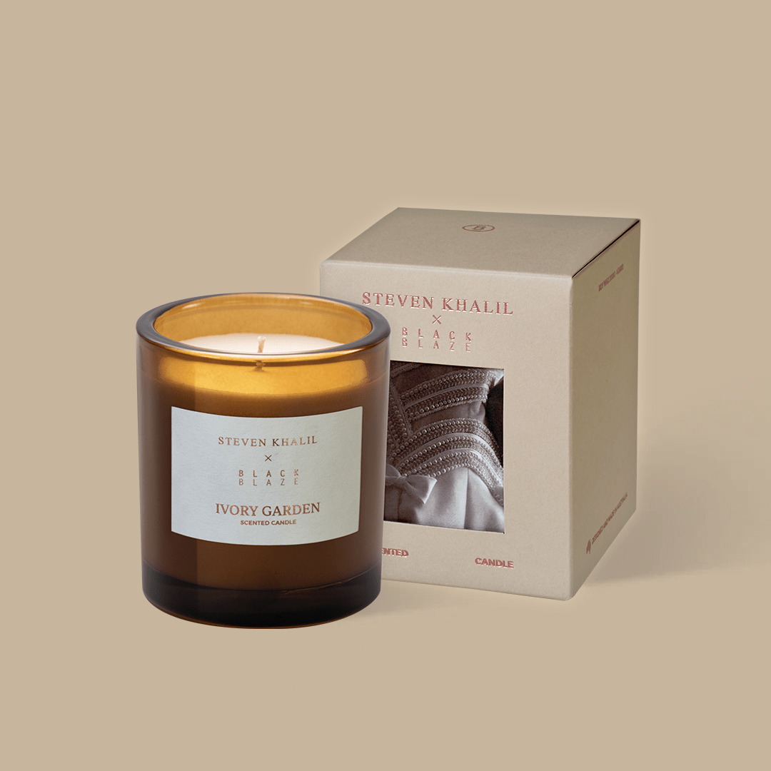 Ivory Garden Scented Candle - Steven Khalil x Black Blaze - BLACK BLAZE - scented candle - BLACK BLAZE