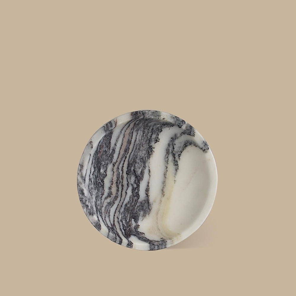 Linea Small Marble Dish - Calacatta Viola - Accessories - Black Blaze