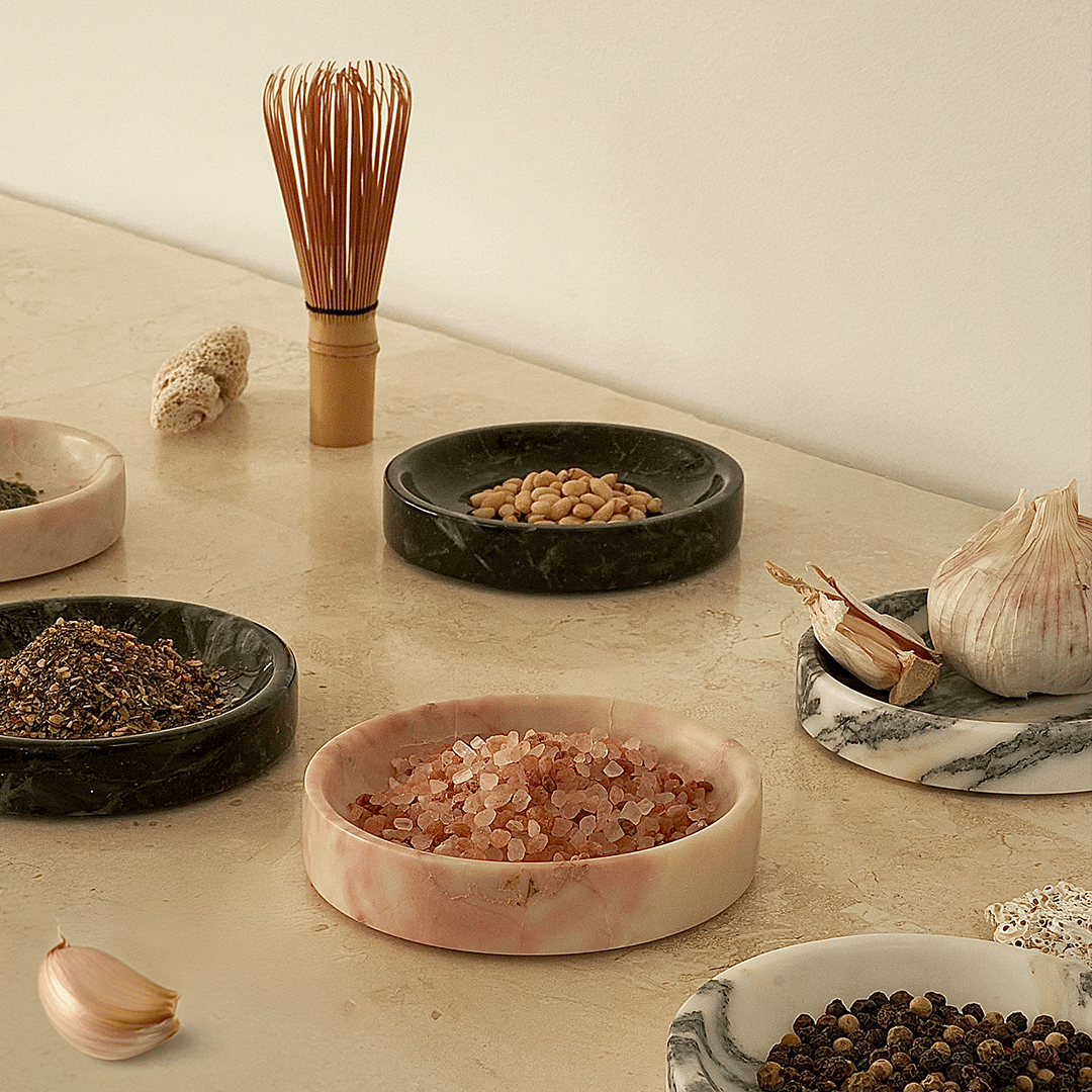 Linea Small Marble Dish - Rosa - Accessories - Black Blaze