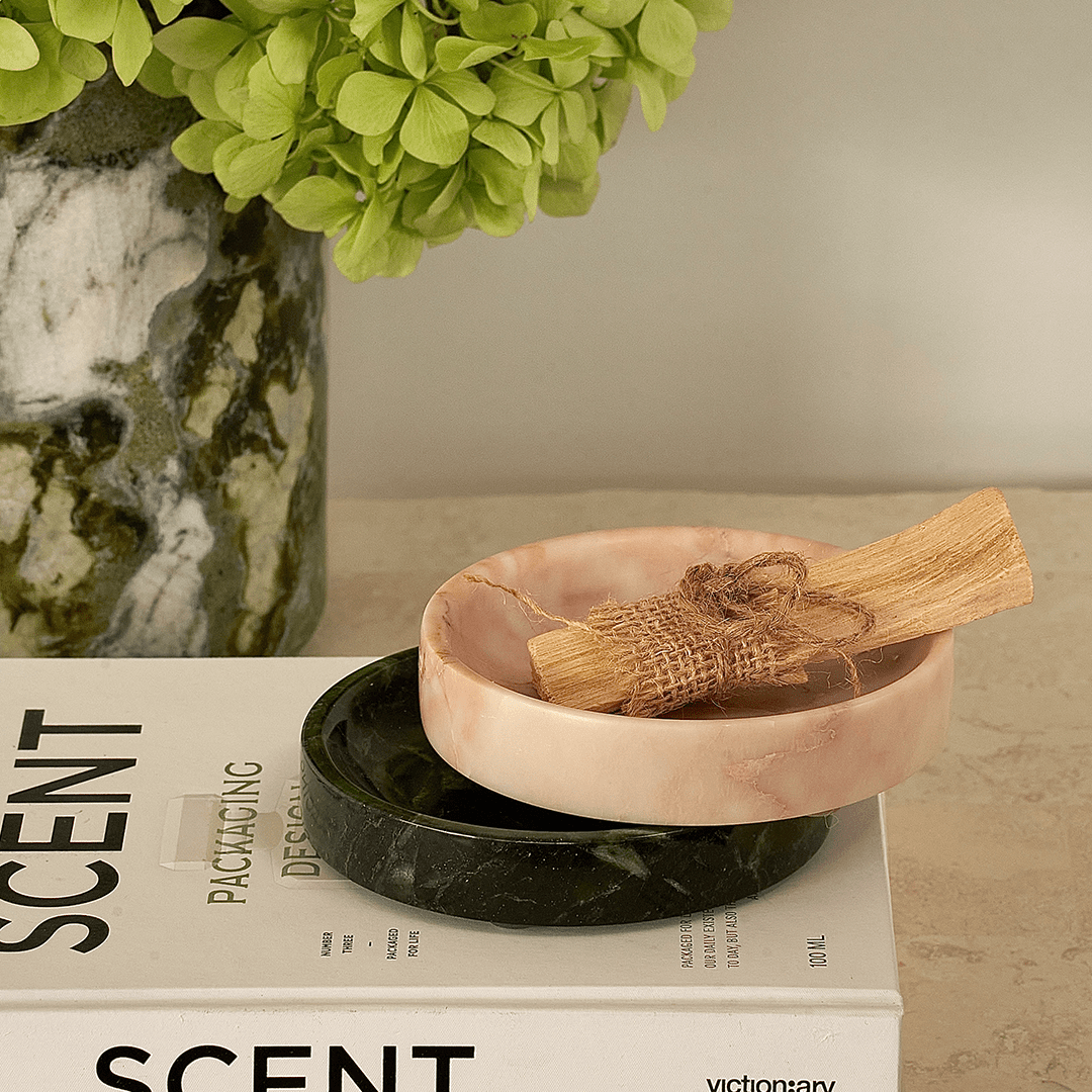 Linea Small Marble Dish - Rosa - Accessories - Black Blaze