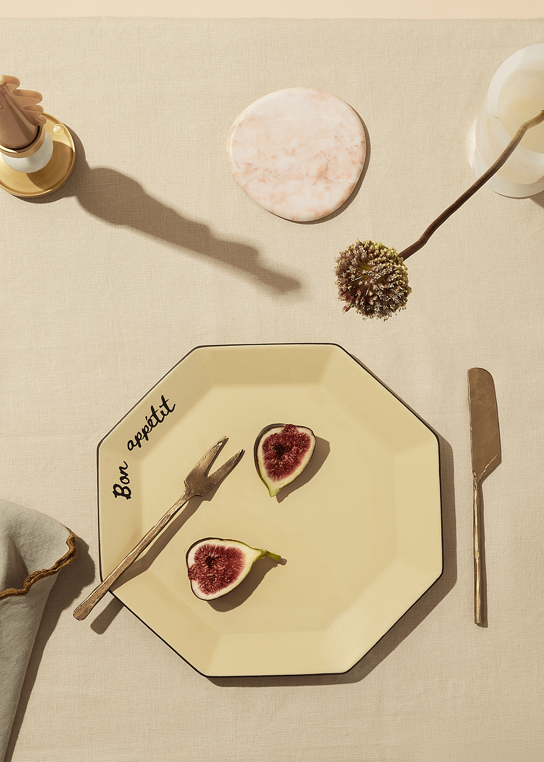 Marble Coaster Set - Rosa - Accessories - Black Blaze