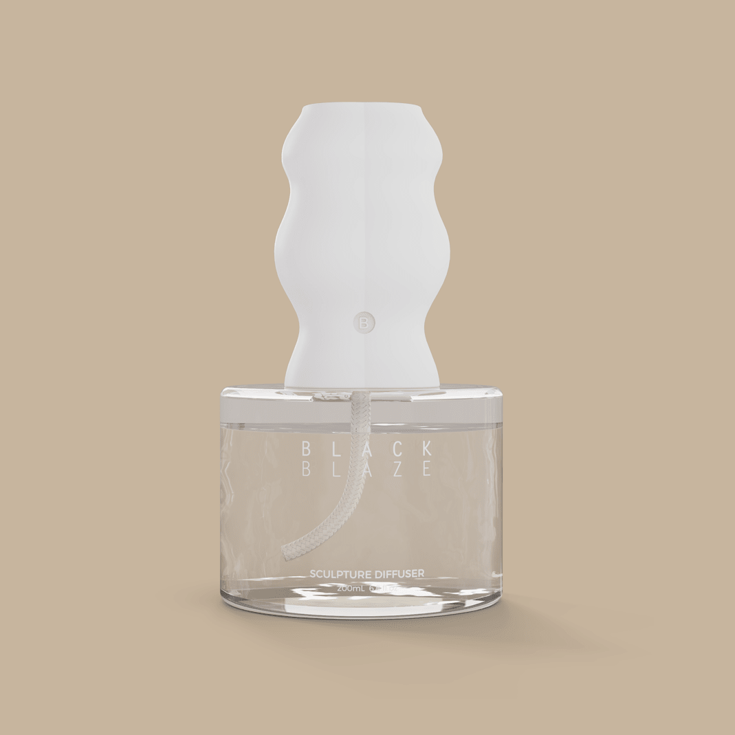 Sculpture Diffuser - Rainforest Sunlight - DIFFUSER - Black Blaze