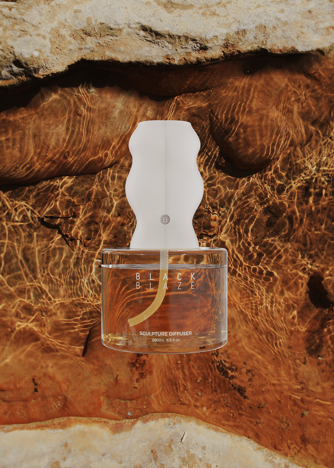Sculpture Diffuser - Rainforest Sunlight - DIFFUSER - Black Blaze