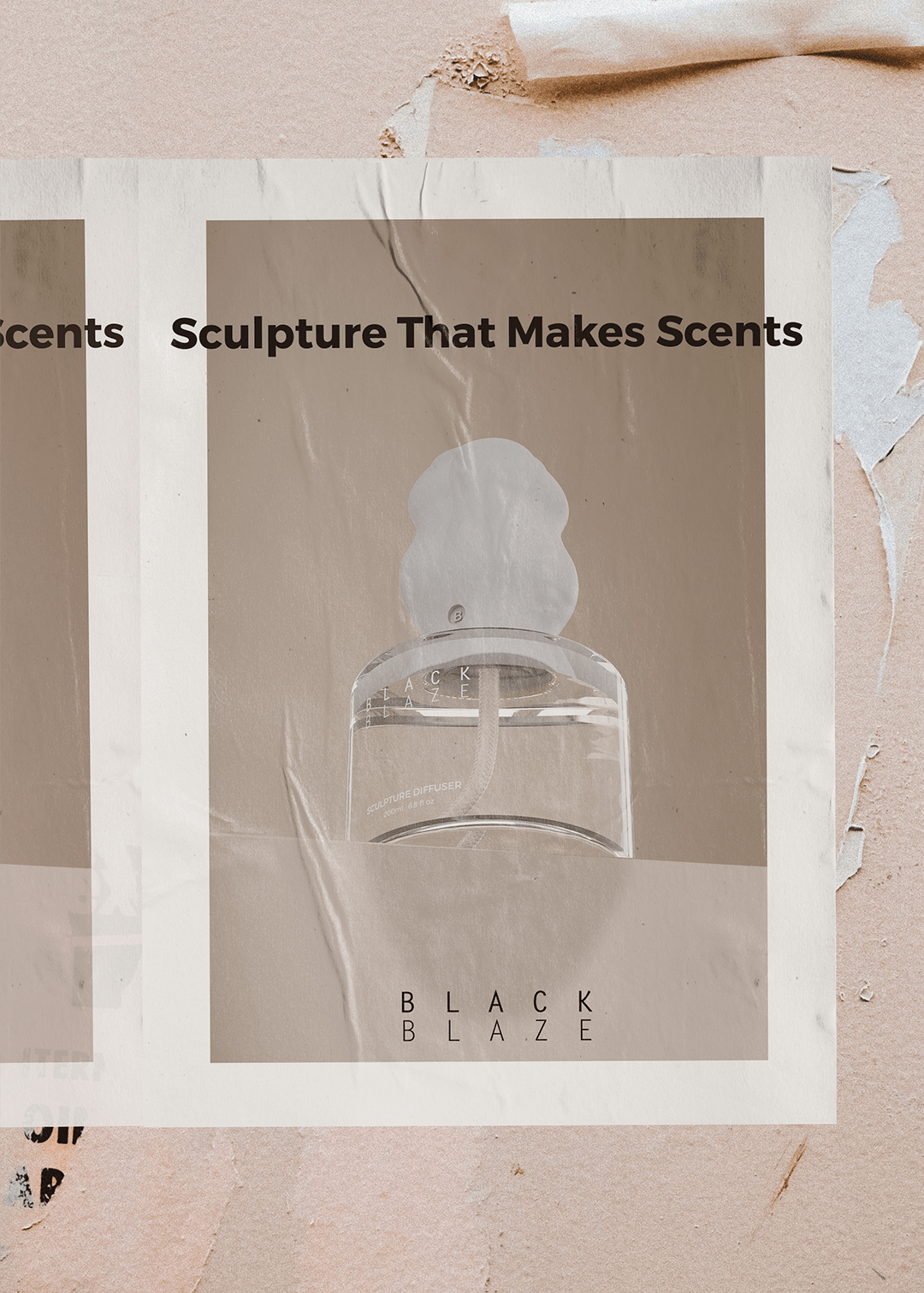 Sculpture Diffuser - Vetiver & Fig - DIFFUSER - Black Blaze