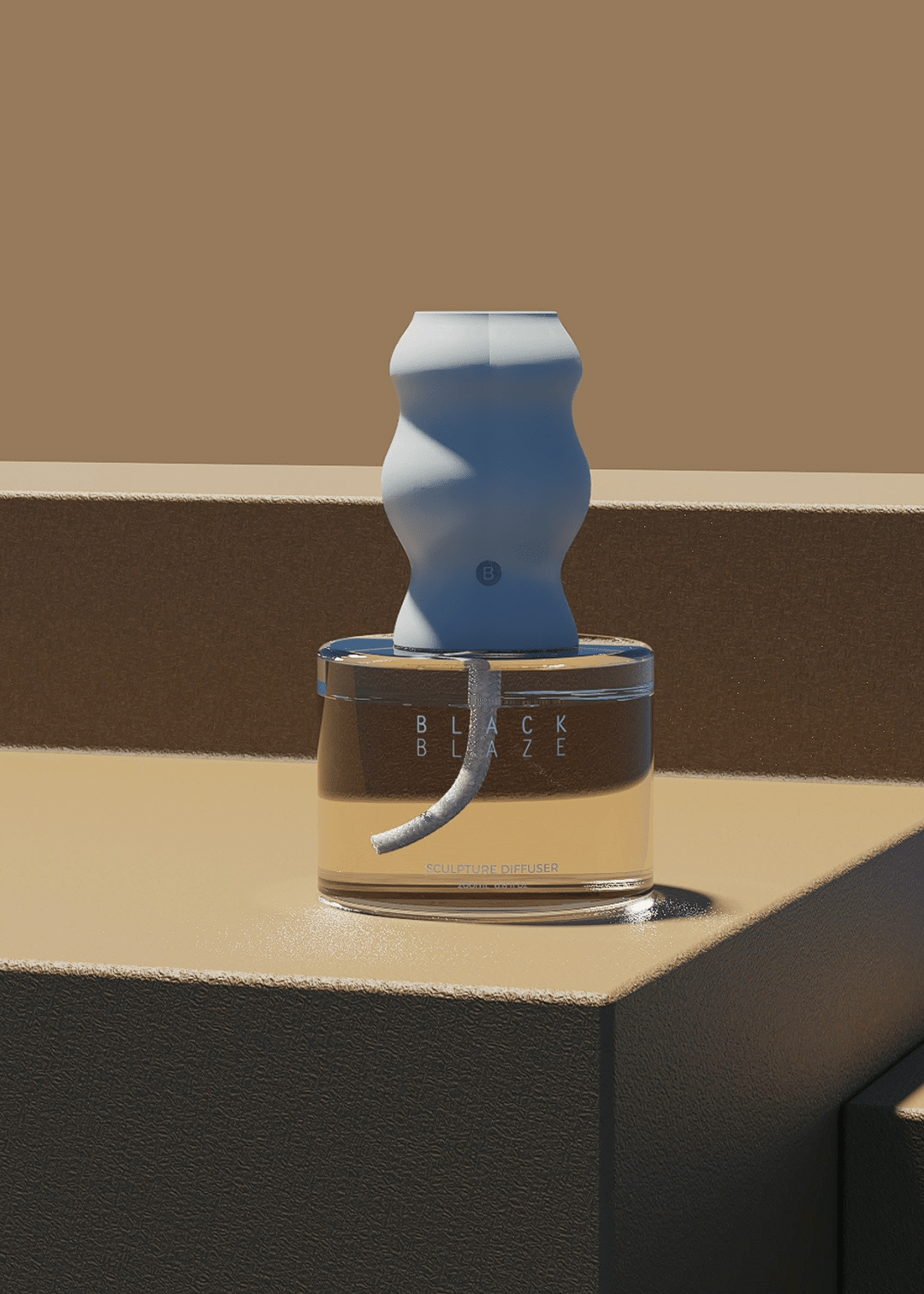 Sculpture Diffuser - Vetiver & Fig - DIFFUSER - Black Blaze