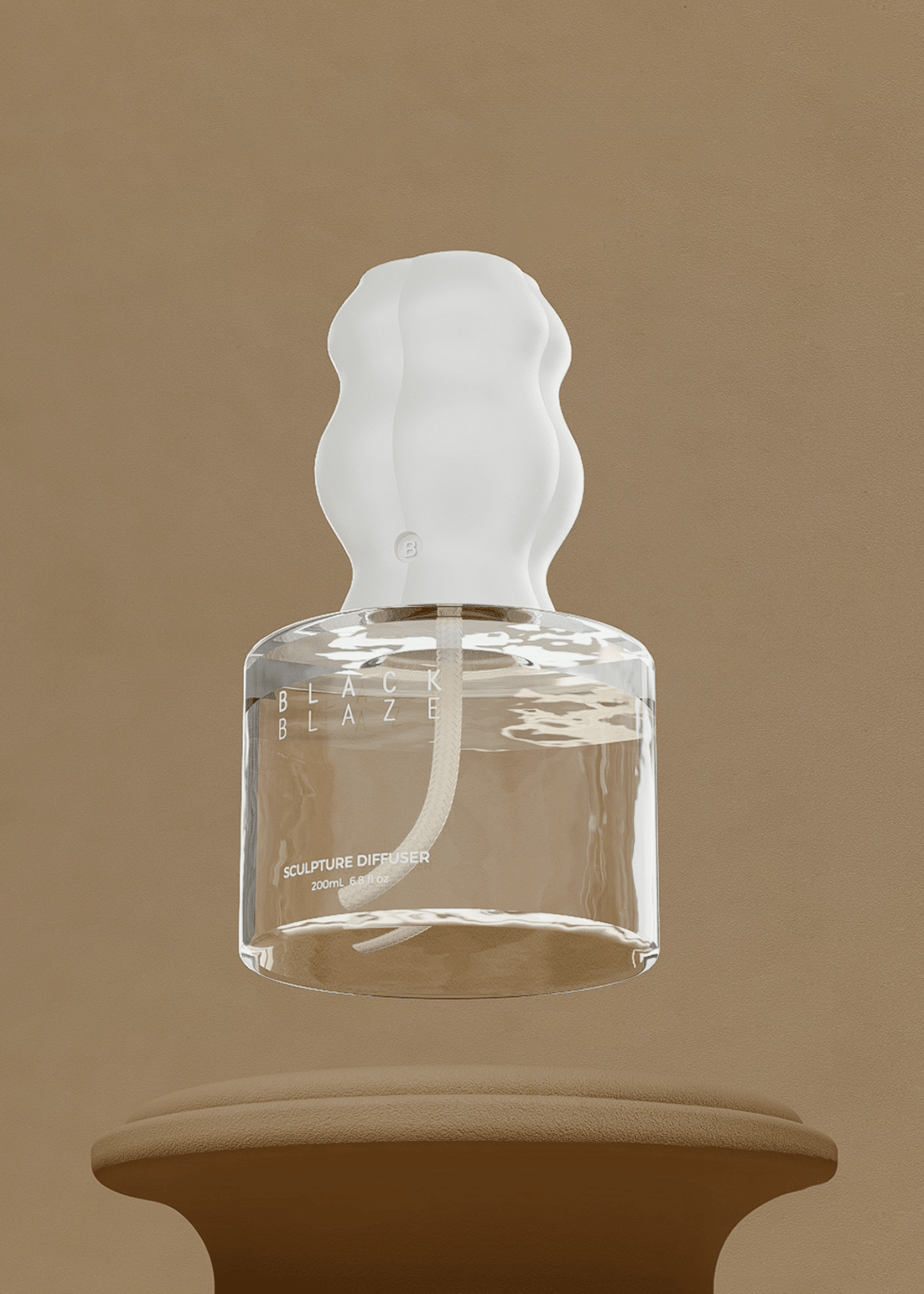 Sculpture Diffuser - Vetiver & Fig - DIFFUSER - Black Blaze