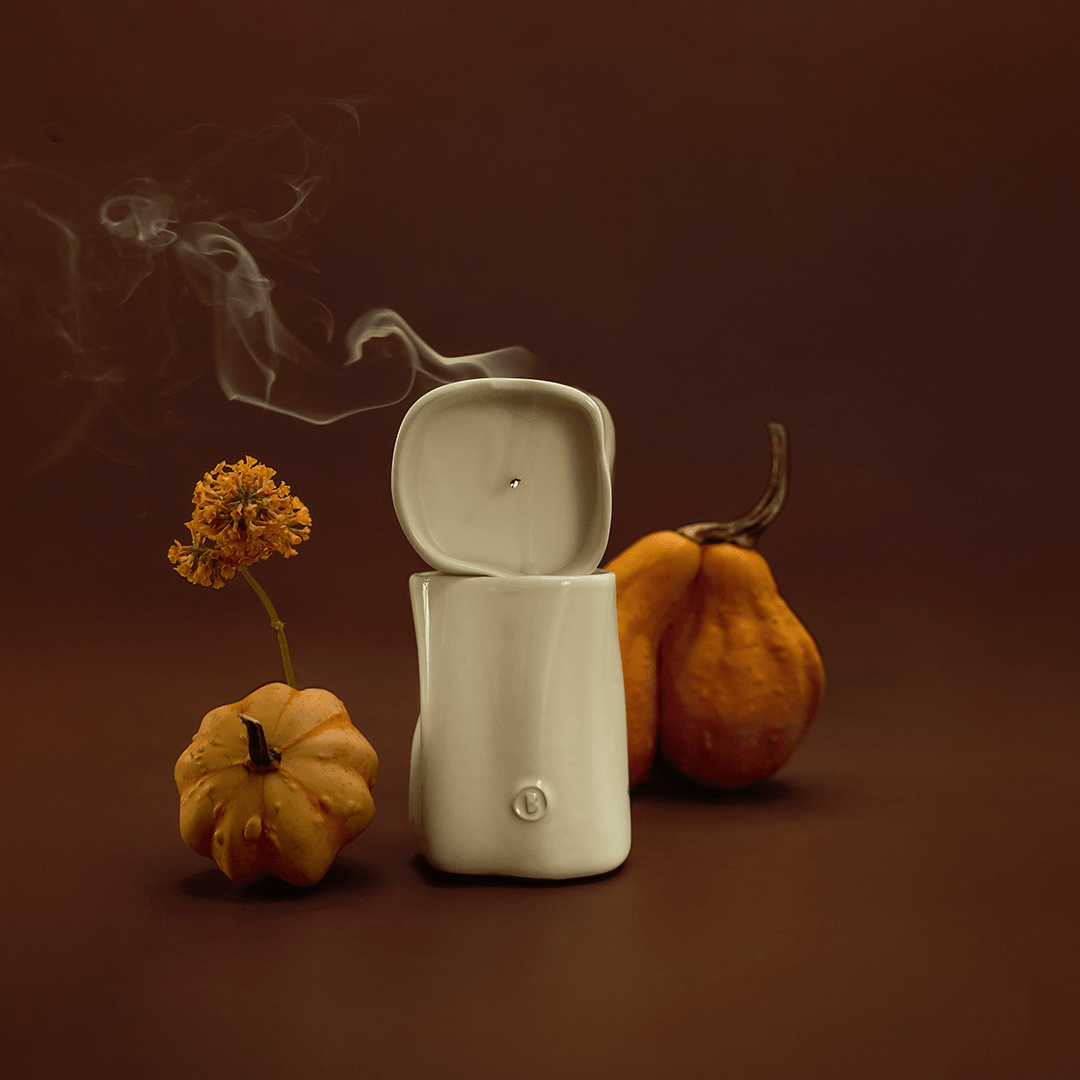 Skinwood Ceramic Candle - BLACK BLAZE - HOME CANDLE - BLACK BLAZE