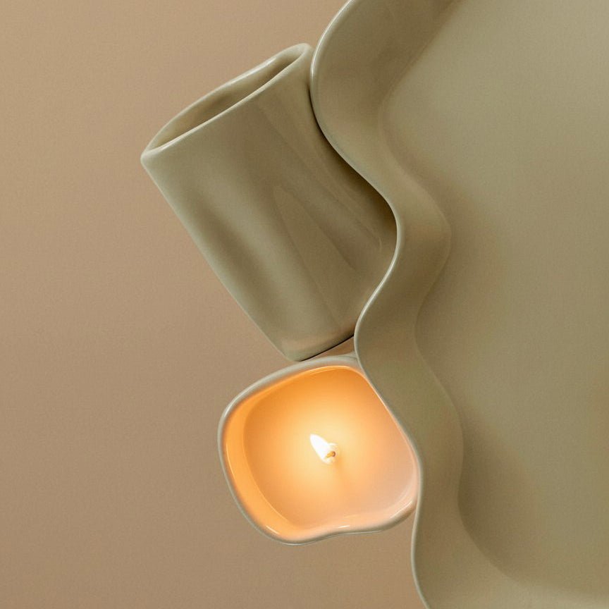 Skinwood Ceramic Candle - BLACK BLAZE - HOME CANDLE - BLACK BLAZE