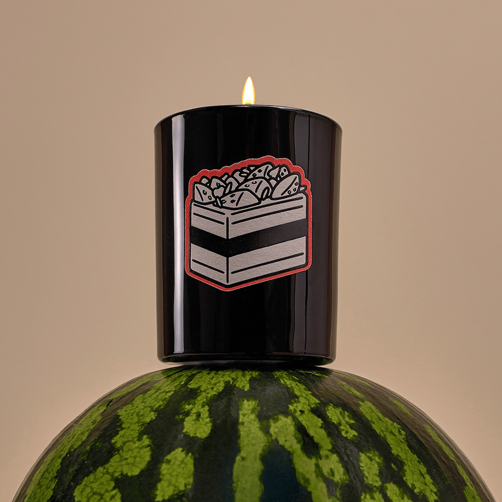 Strawberry Watermelon Cake Scented Candle - scented candle - Black Blaze