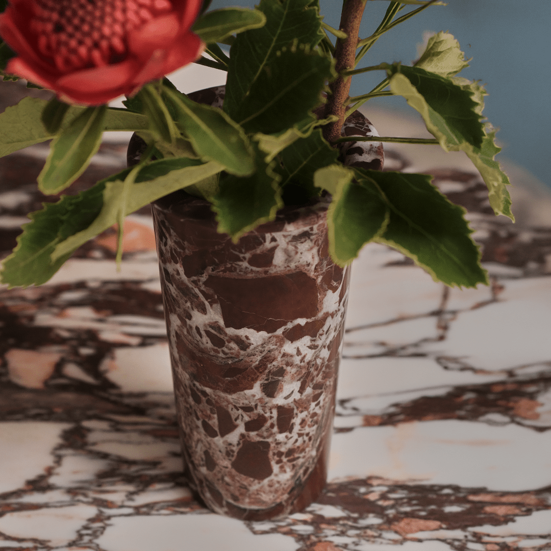 Hatto Vase - Rosso Levanto - Accessories - Black Blaze