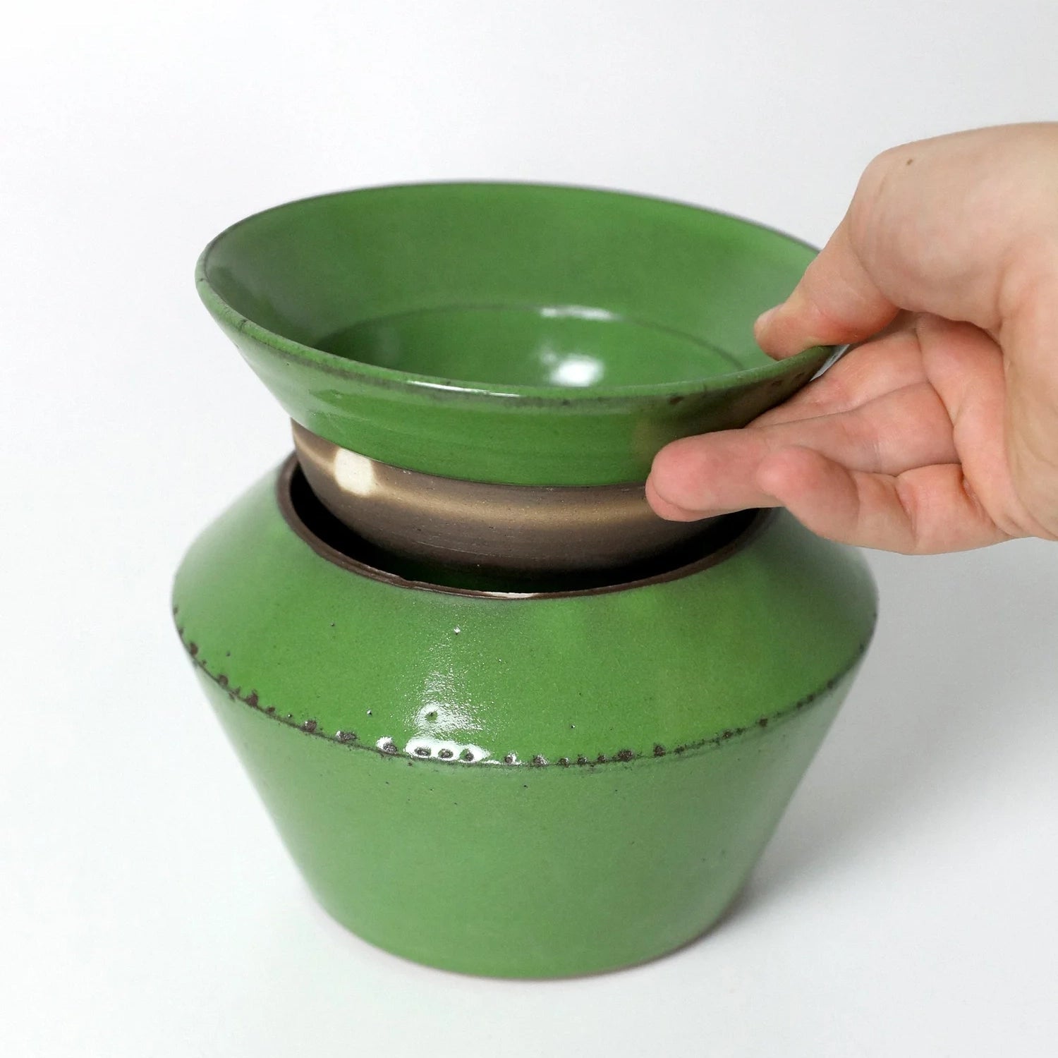 Ikebana Vase - Wasabi Green by Georgia Rose - Homeware - Black Blaze