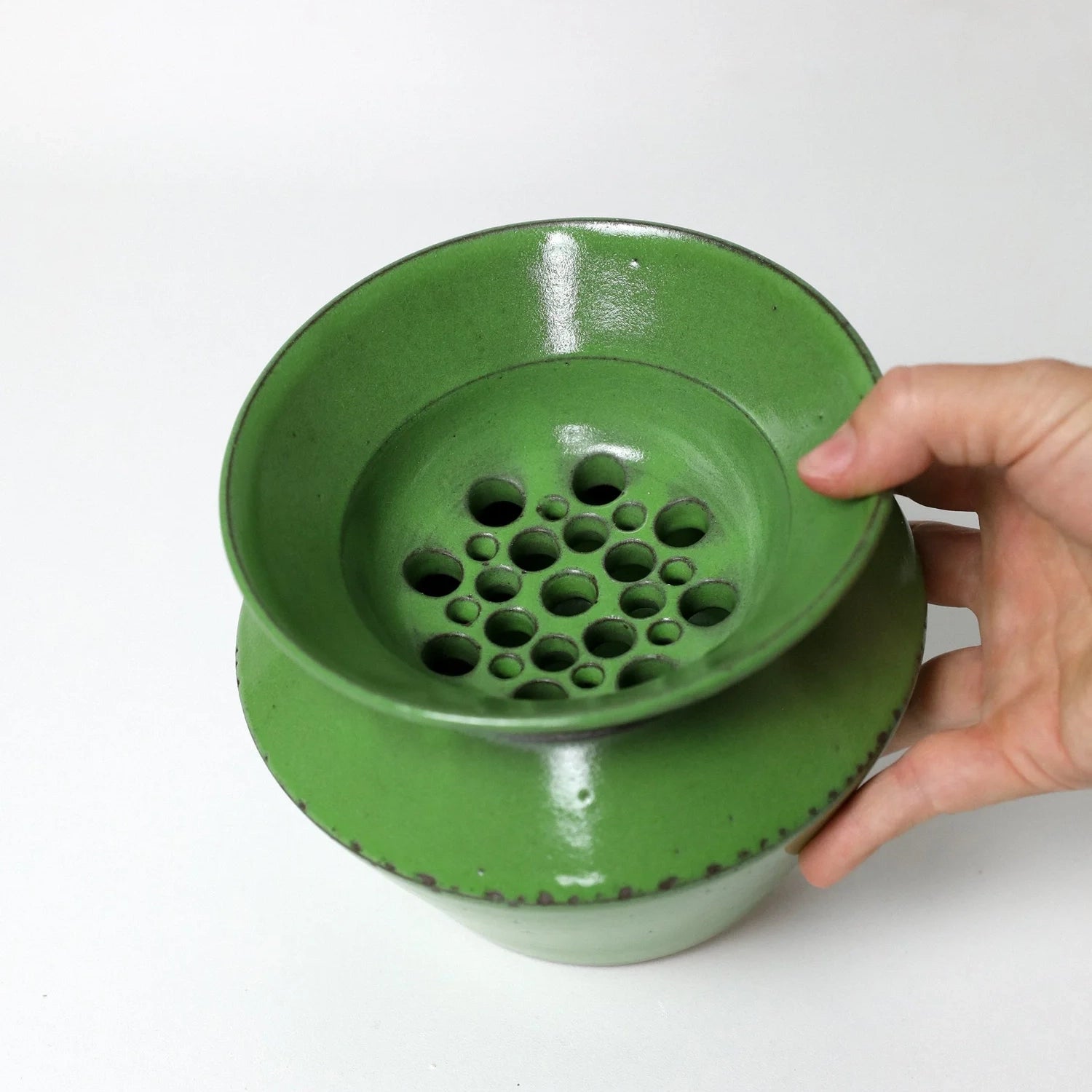 Ikebana Vase - Wasabi Green by Georgia Rose - Homeware - Black Blaze