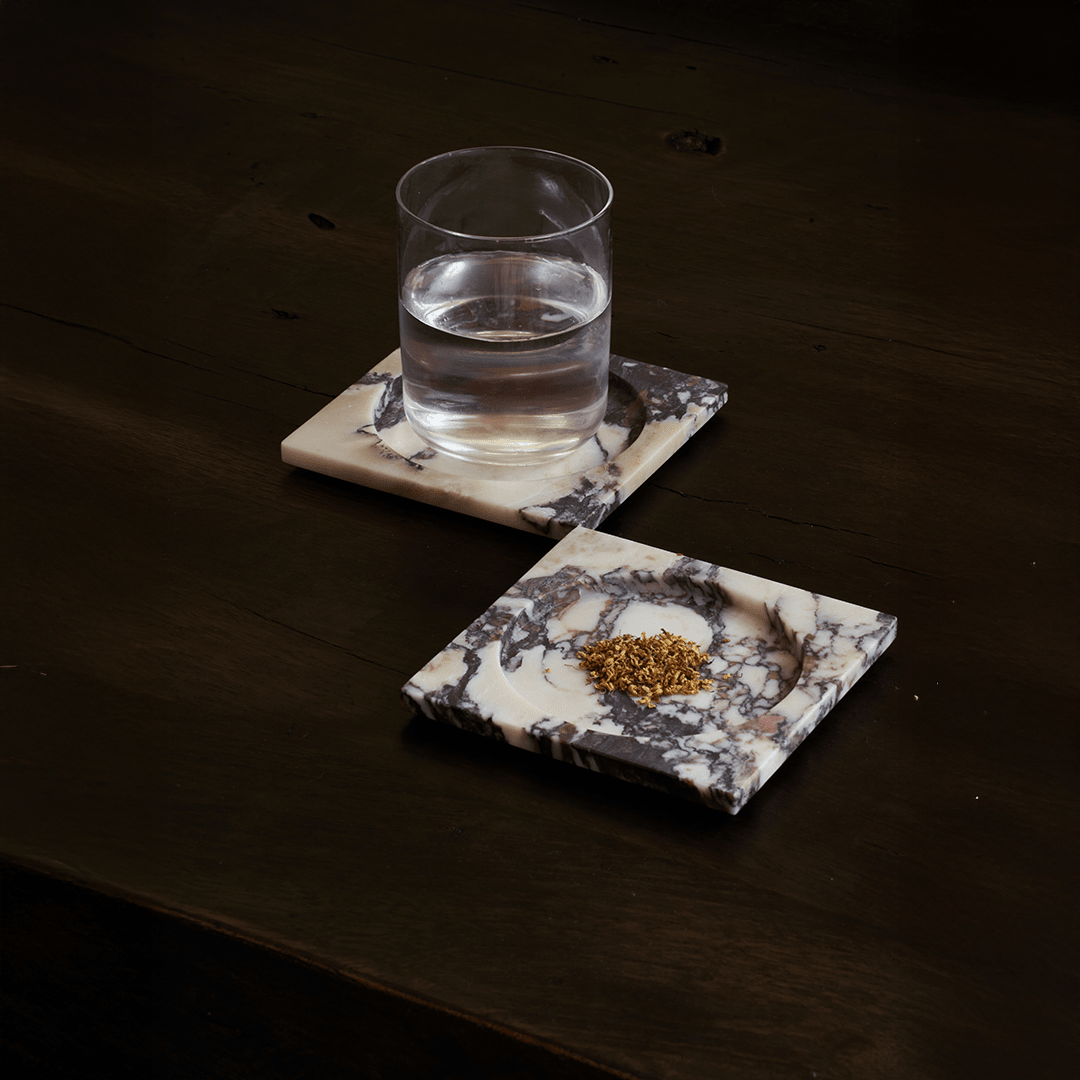 Ink Dish - Calacatta Viola - Accessories - Black Blaze