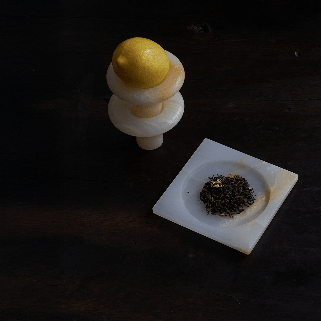 Ink Dish - White Onyx - Accessories - Black Blaze
