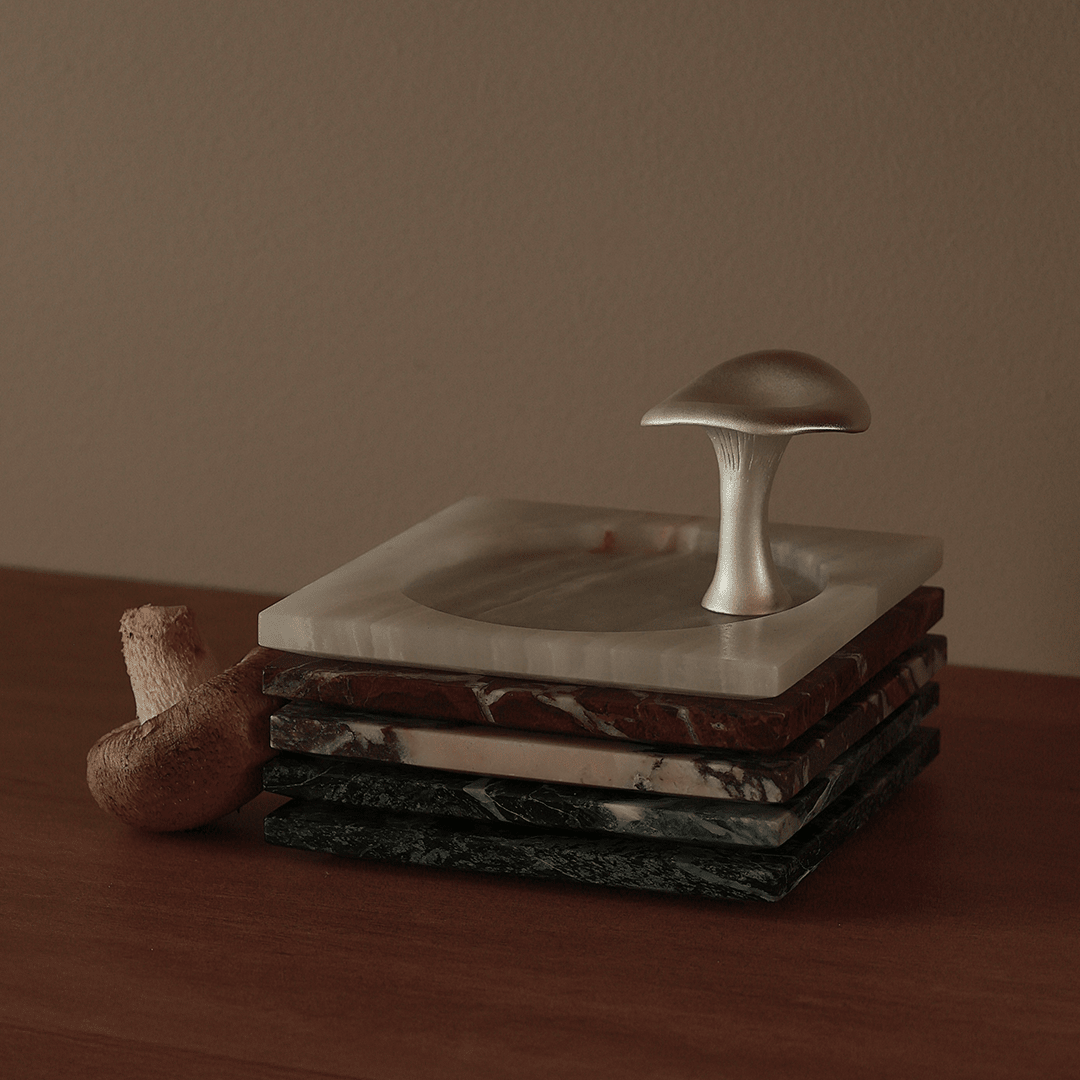 Ink Dish - White Onyx - Accessories - Black Blaze