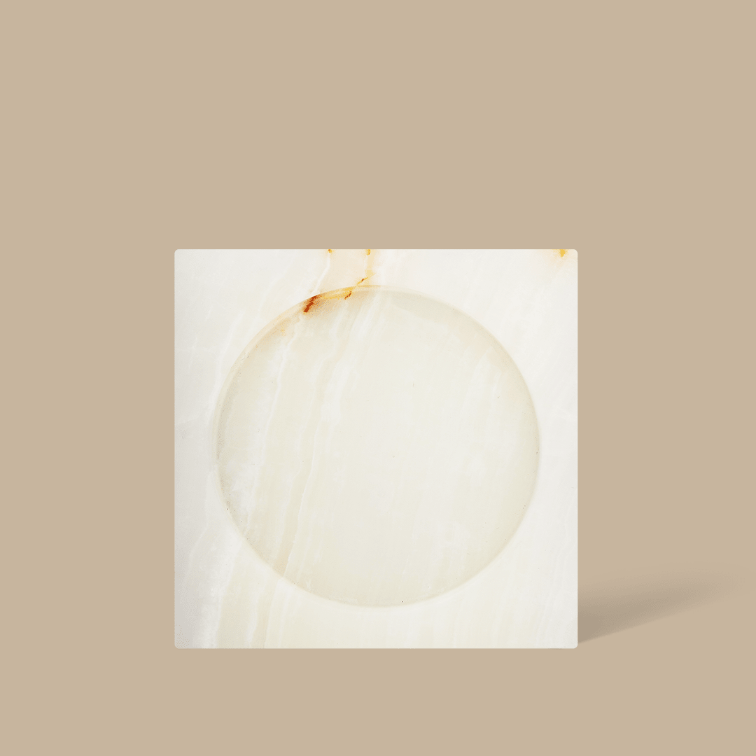 Ink Dish - White Onyx - Accessories - Black Blaze