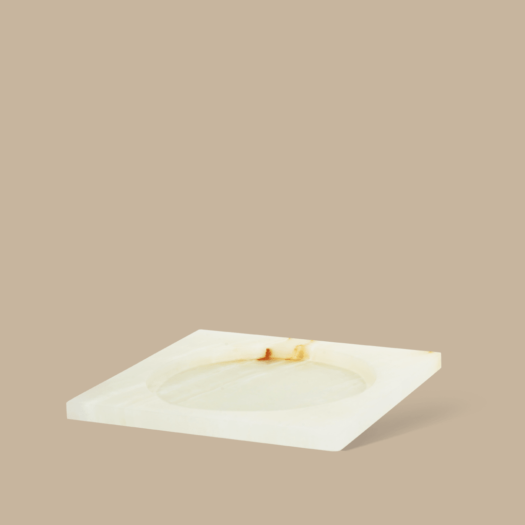 Ink Dish - White Onyx - Accessories - Black Blaze