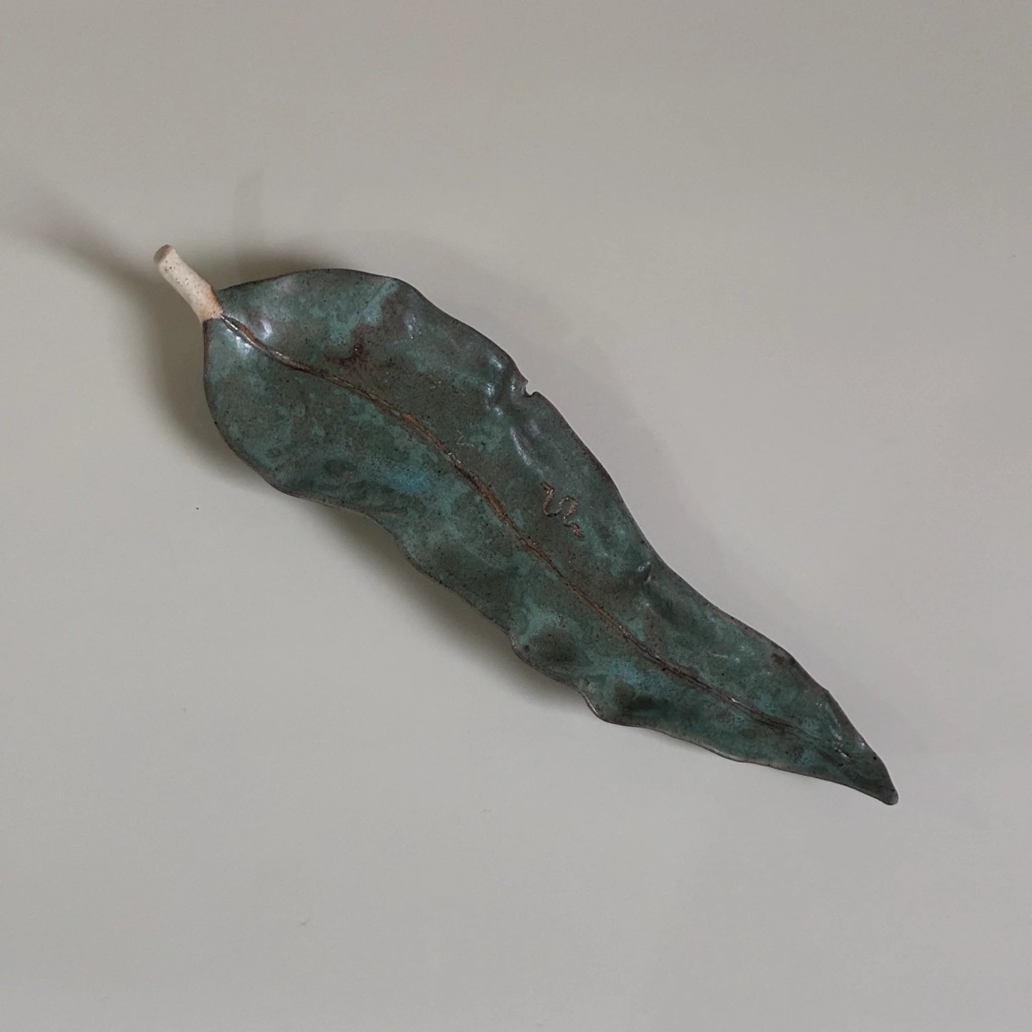 Leaf Incense Burner - Blue Gum by Authete Studio - Homeware - Black Blaze