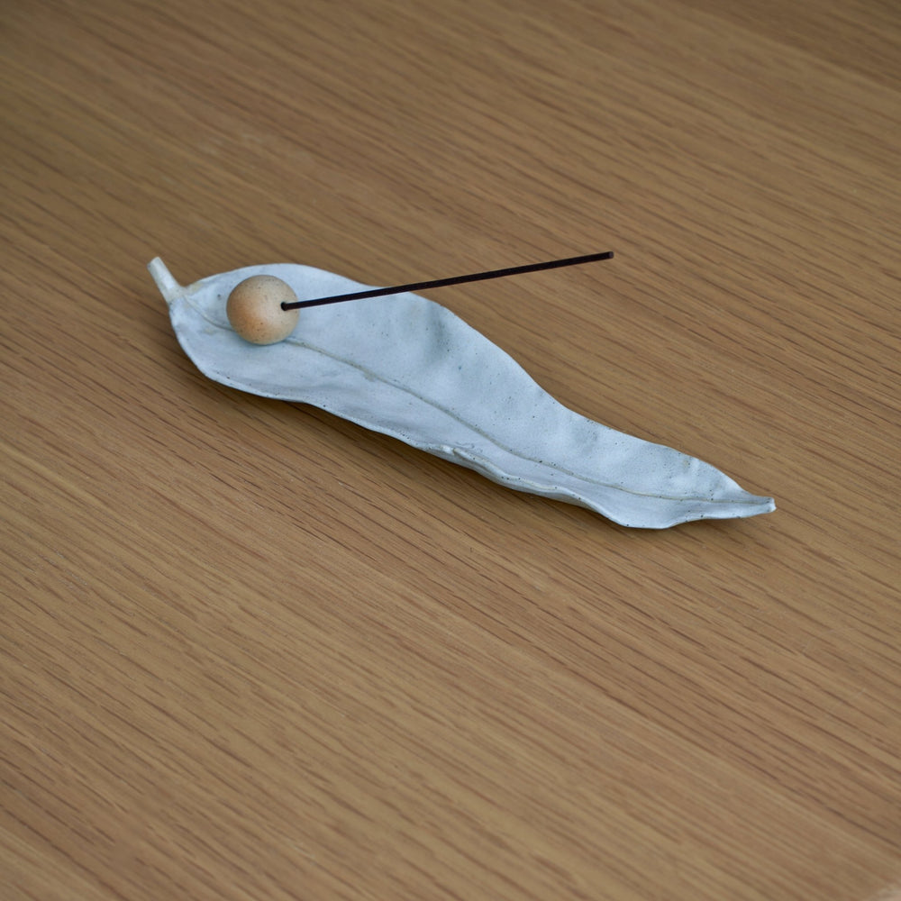 Leaf Incense Burner - Ghost Gum by Authete Studio - Homeware - Black Blaze
