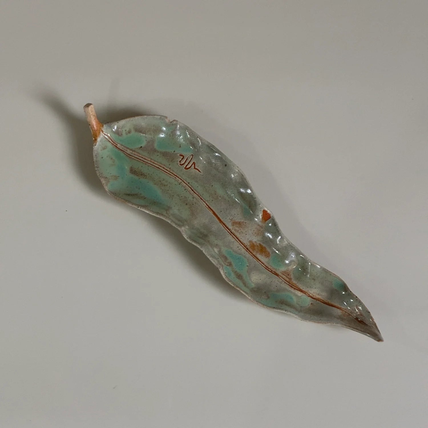 Leaf Incense Burner - Green Tee Tray by Authete Studio - Homeware - Black Blaze