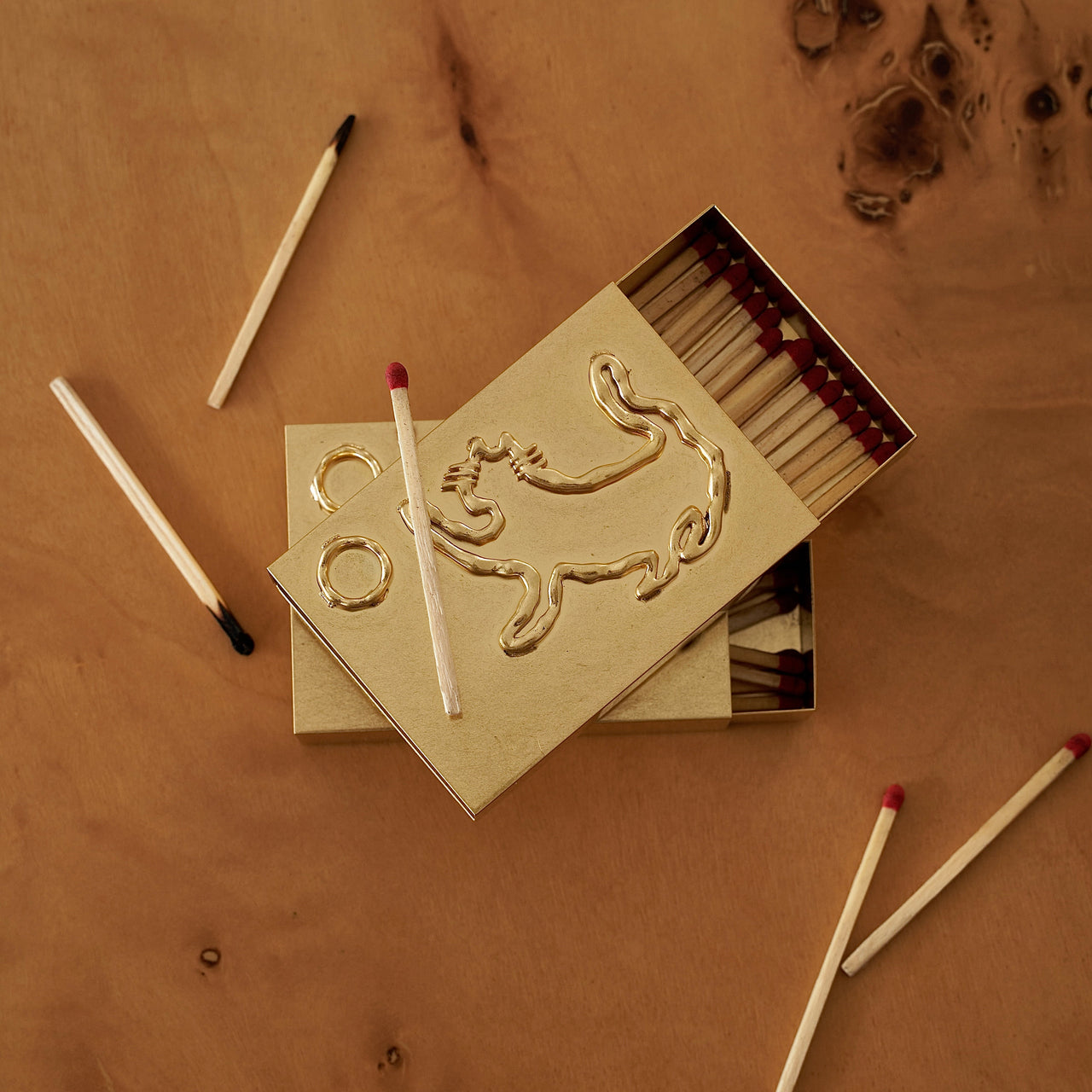 Mews Matchbox - Gold - BLACK BLAZE