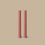 Column Pillar Candle Duo - Peach - BLACK BLAZE