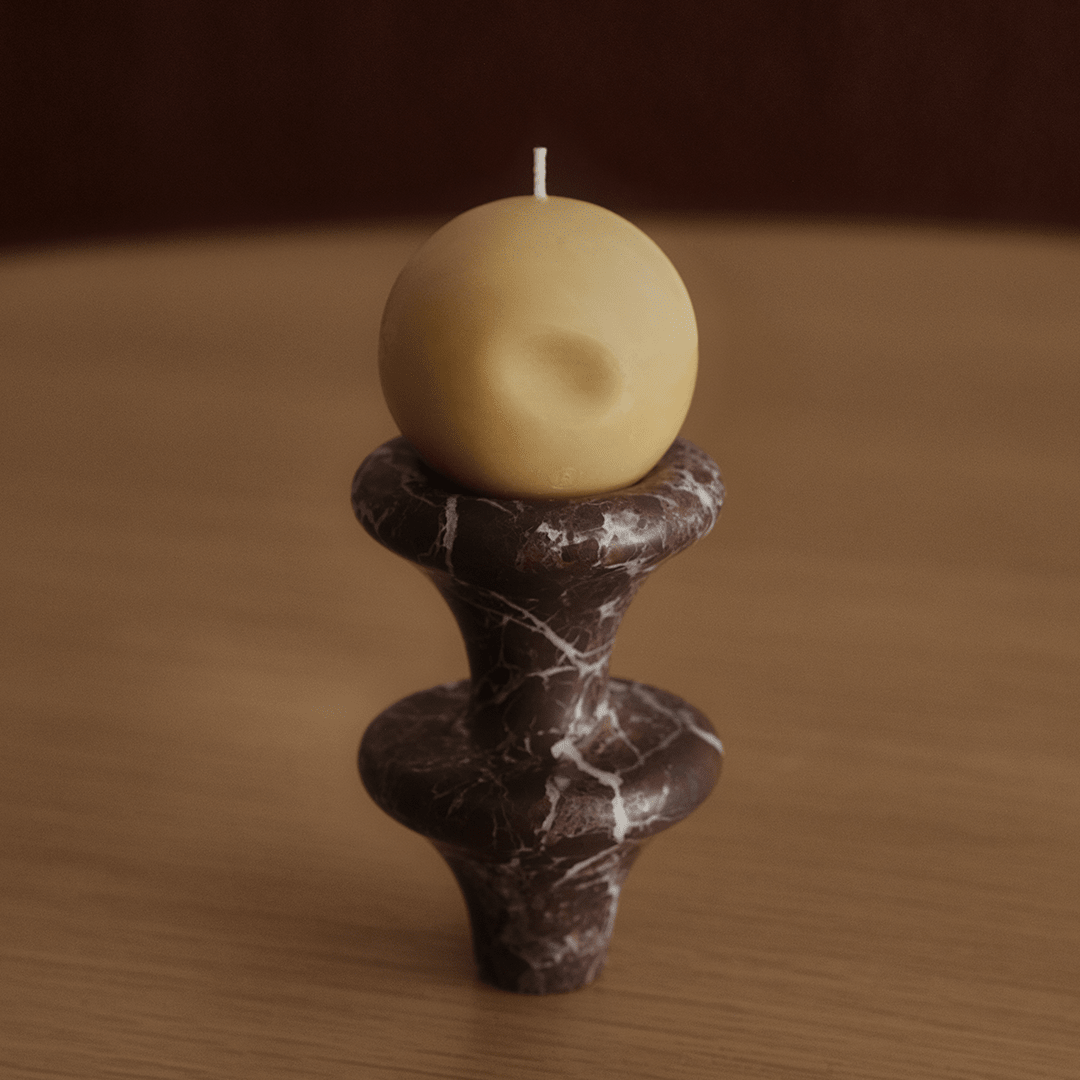Poco Candle - Natural - Pillar Candle - Black Blaze
