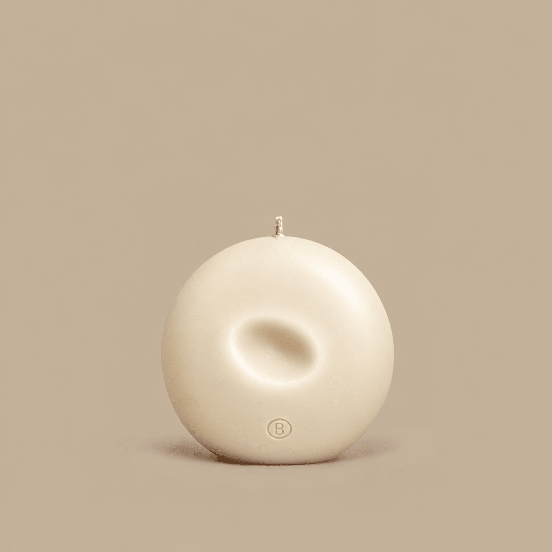 Poco Candle - White - Pillar Candle - Black Blaze