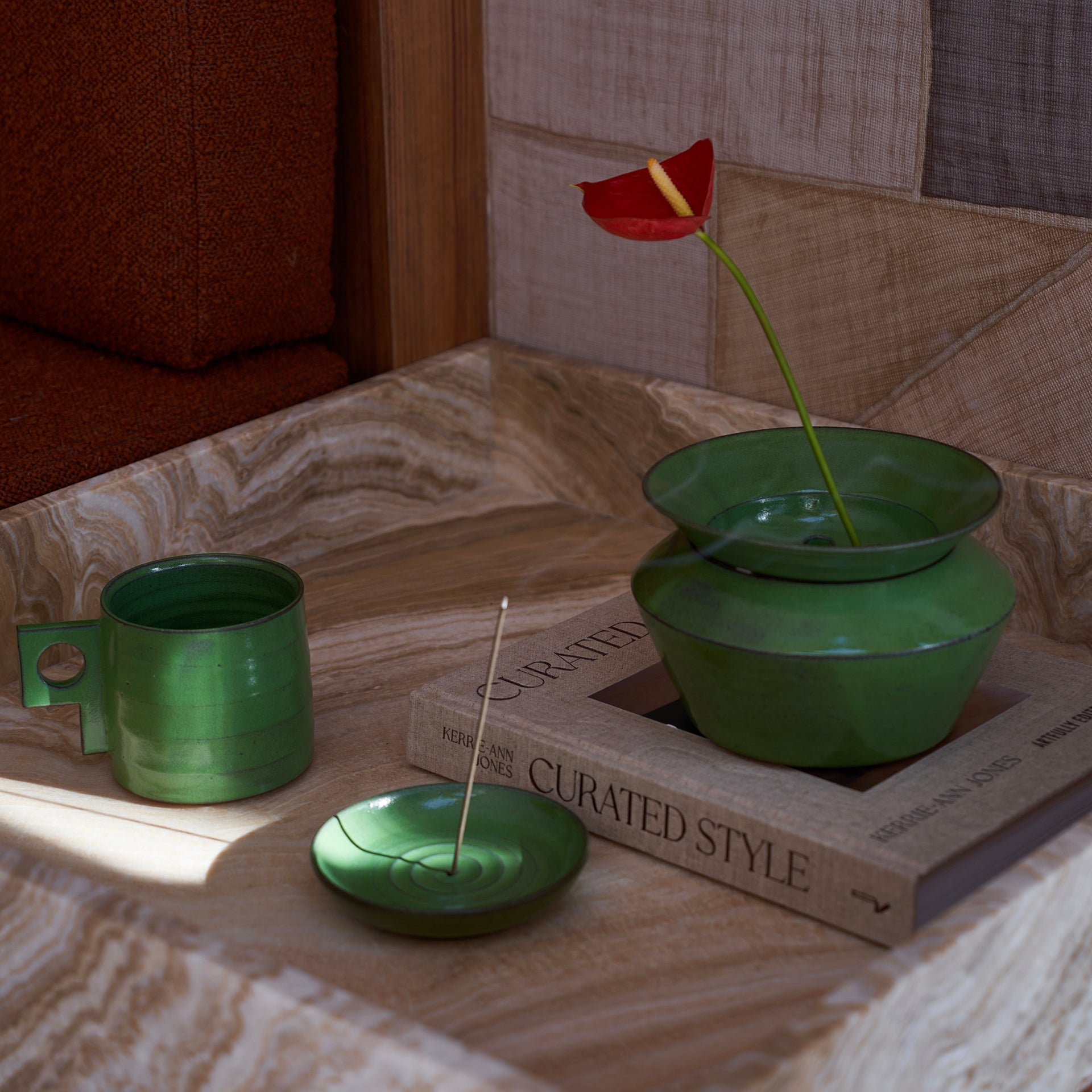 Retro Mug - Wasabi Green by Georgia Rose - Homeware - Black Blaze