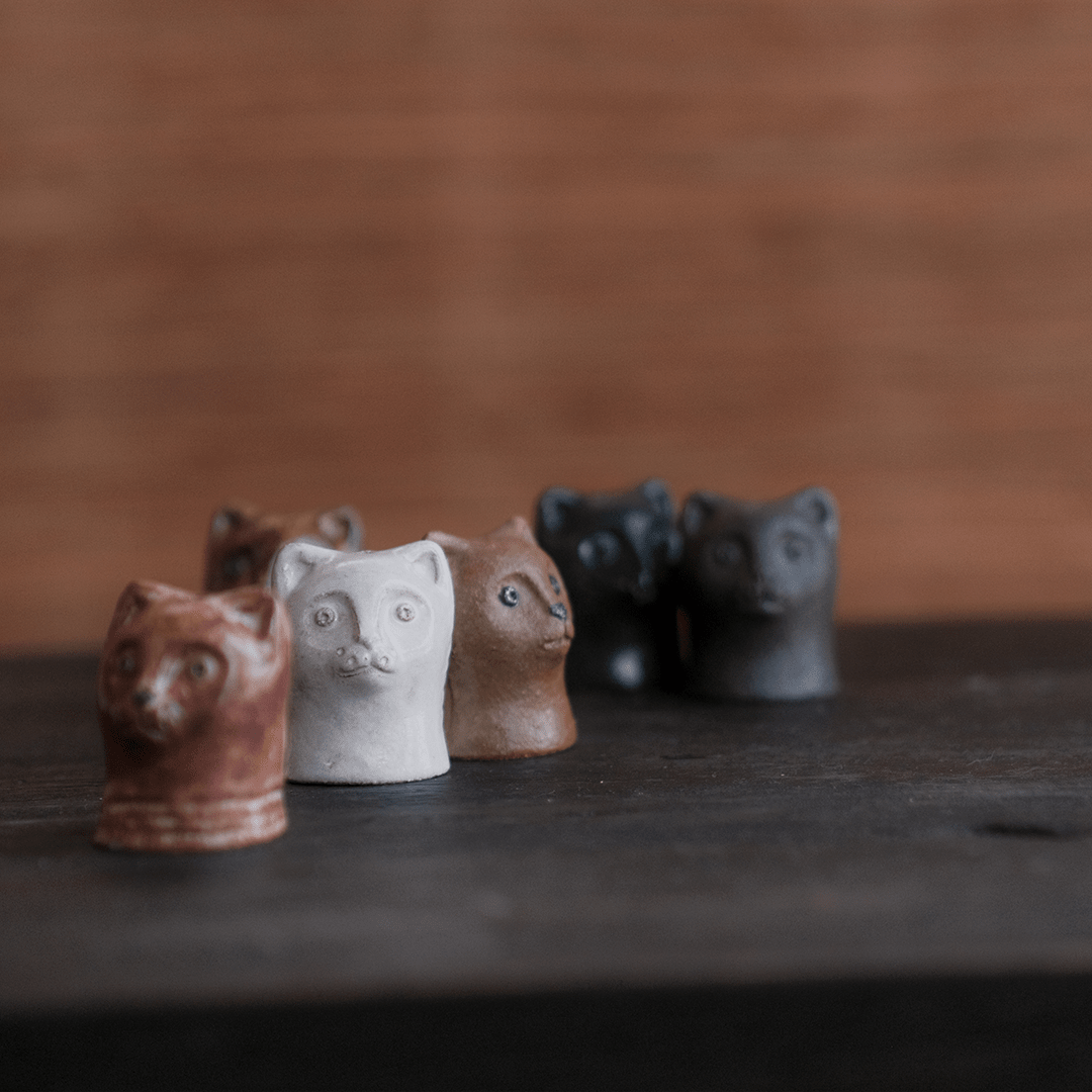 Small Cat Incense Burner - White by Ginny Lagos - Homeware - Black Blaze