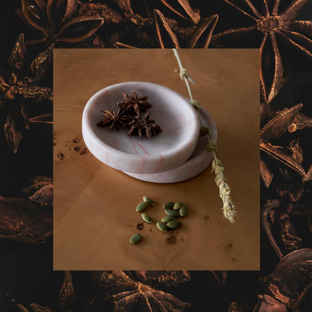 Linea Small Marble Dish - Rosa - BLACK BLAZE