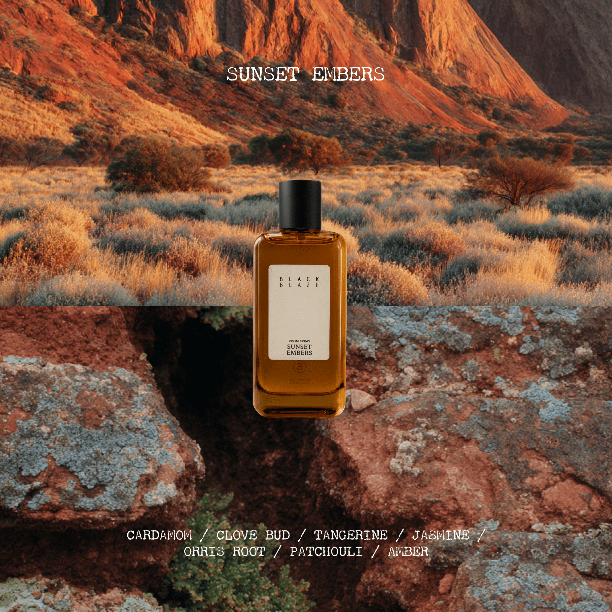 Sunset Embers Room Spray - Interior Fragrance Spray - Black Blaze