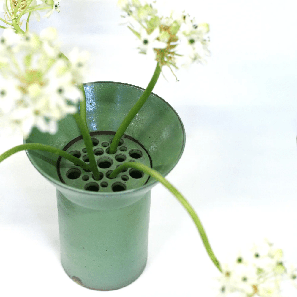 Tall Ikebana Vase - Wasabi Green by Georgia Rose - Homeware - Black Blaze