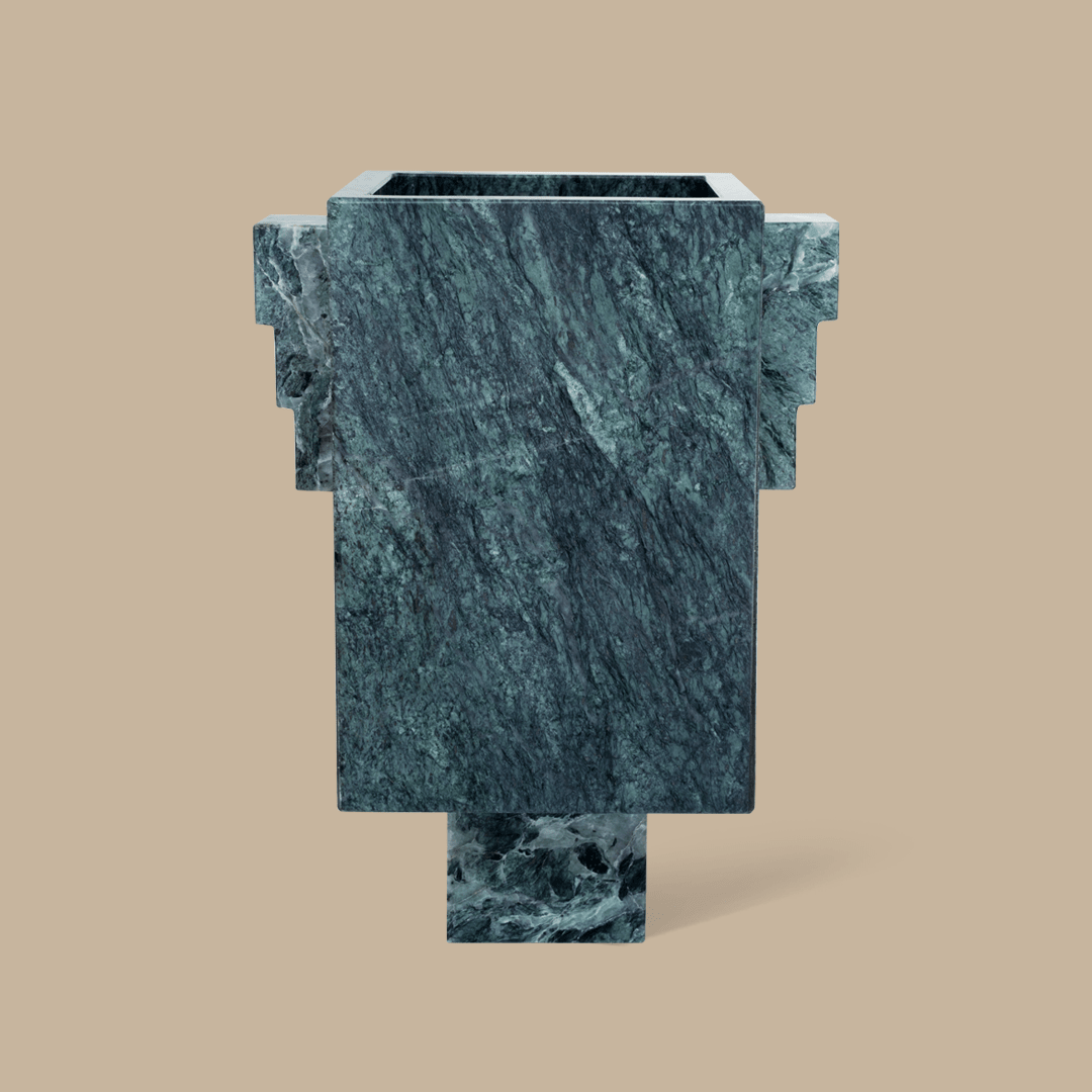 Trunk Vase Wing - Verde Alpi - Accessories - Black Blaze
