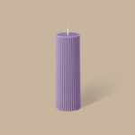 Wide Column Pillar Candle - Periwinkle - BLACK BLAZE