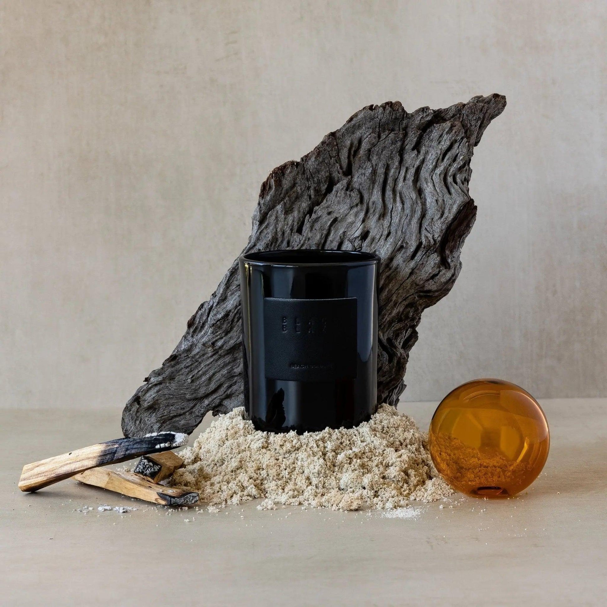 Beach Bonfire Scented Candle - BLACK BLAZE - THE GREAT OUTDOOR COLLECTION - BLACK BLAZE