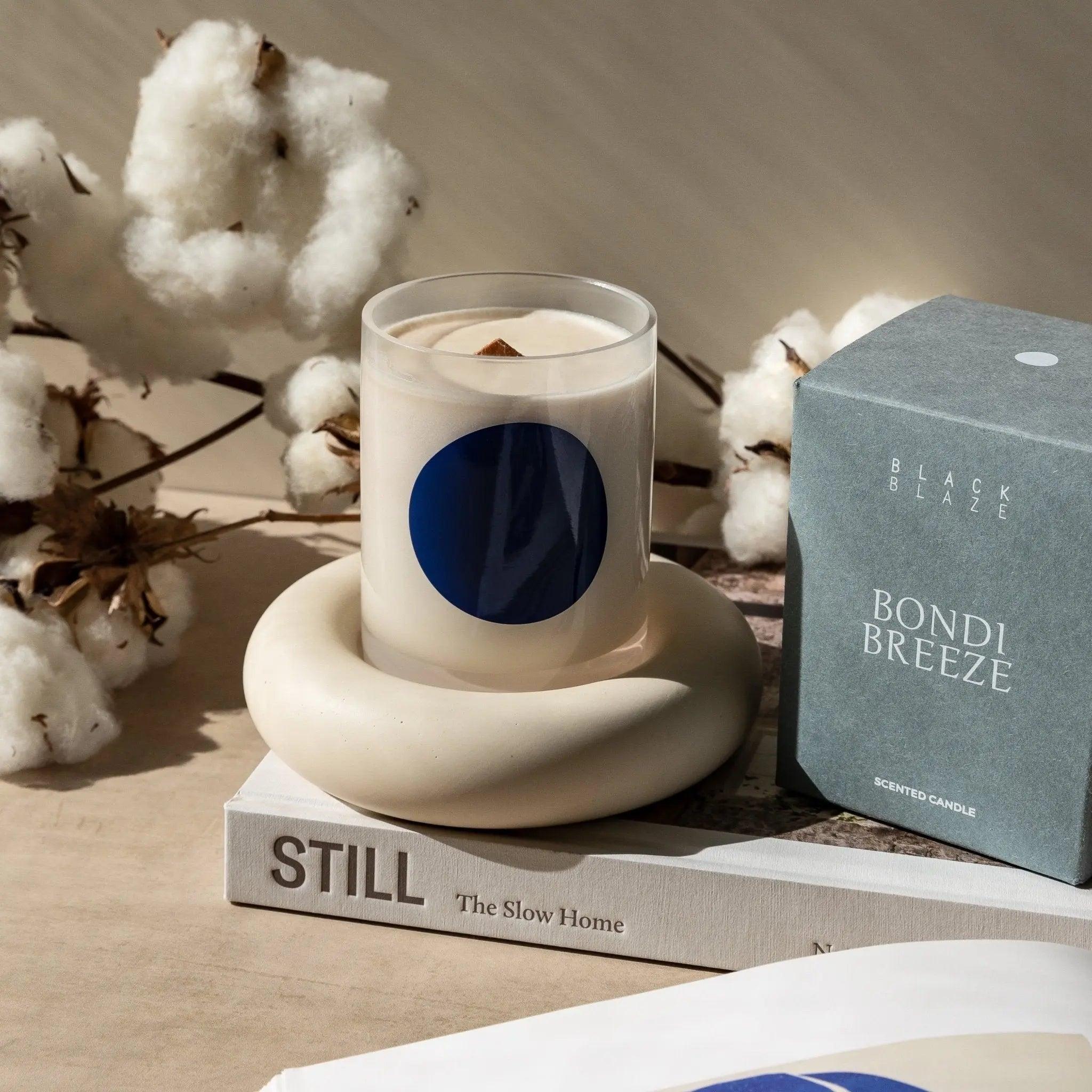 Bondi Breeze Scented Candle 300g - THE GREAT OUTDOOR COLLECTION - Black Blaze