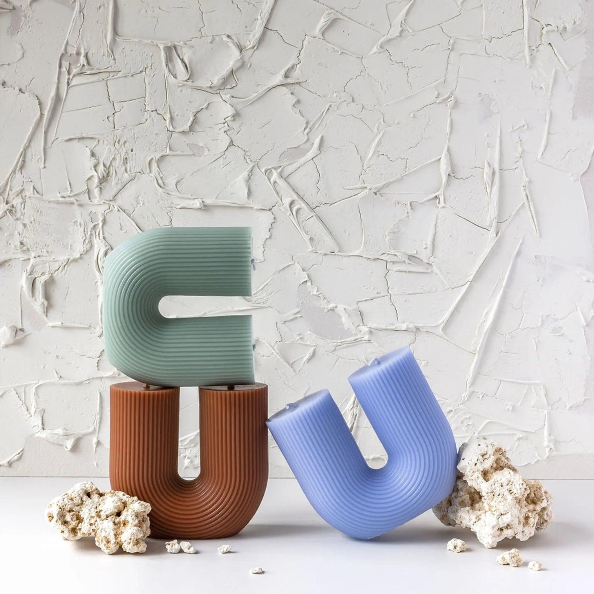 Curl Curl Candle - Sage - Pillar Candle - Black Blaze