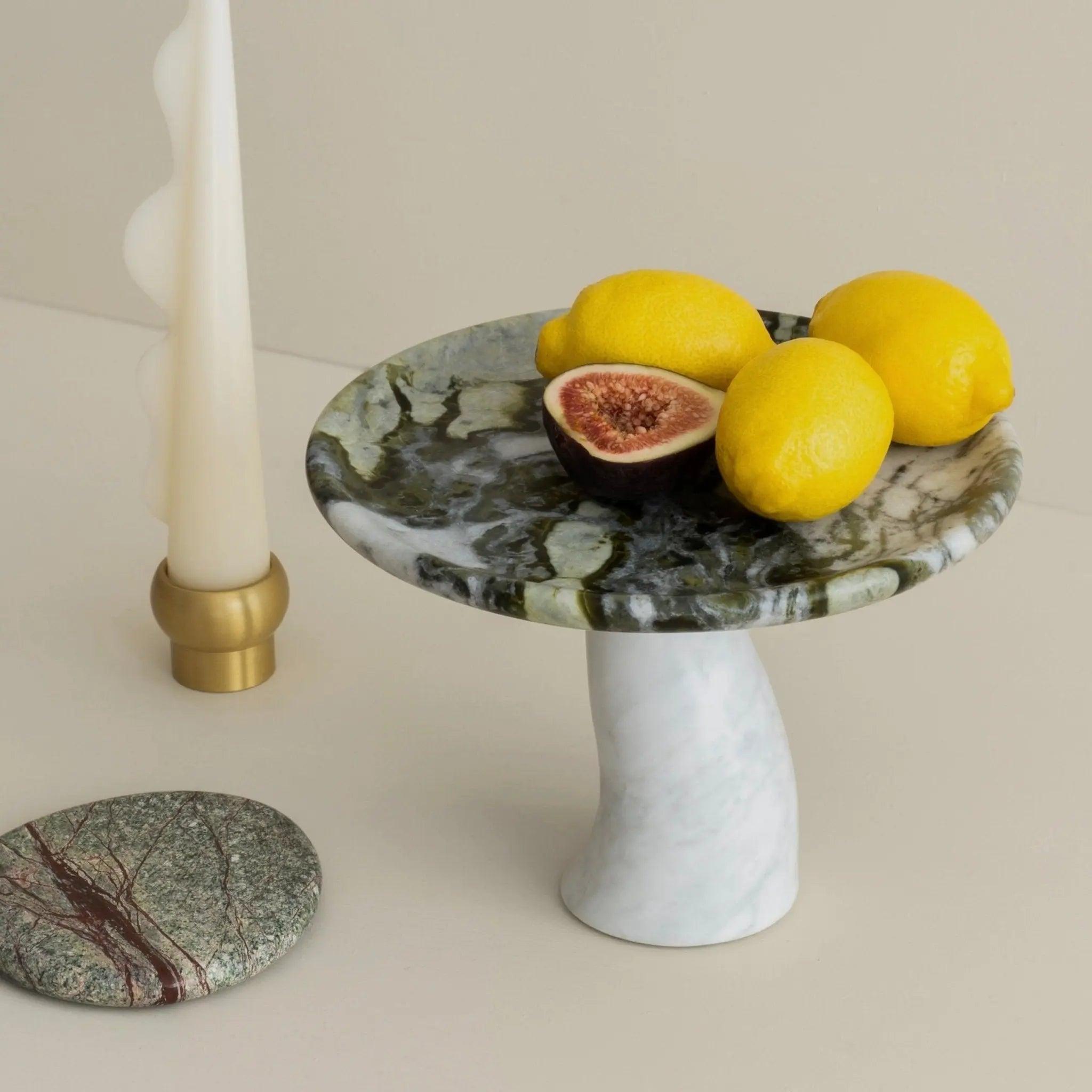 Mushroom Marble Tray - Home Tray - Black Blaze