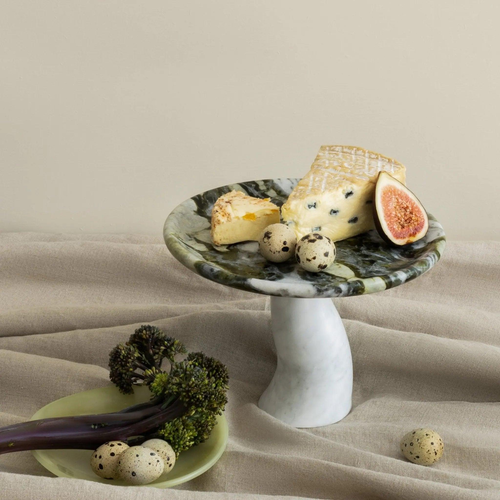 Mushroom Marble Tray - Home Tray - Black Blaze