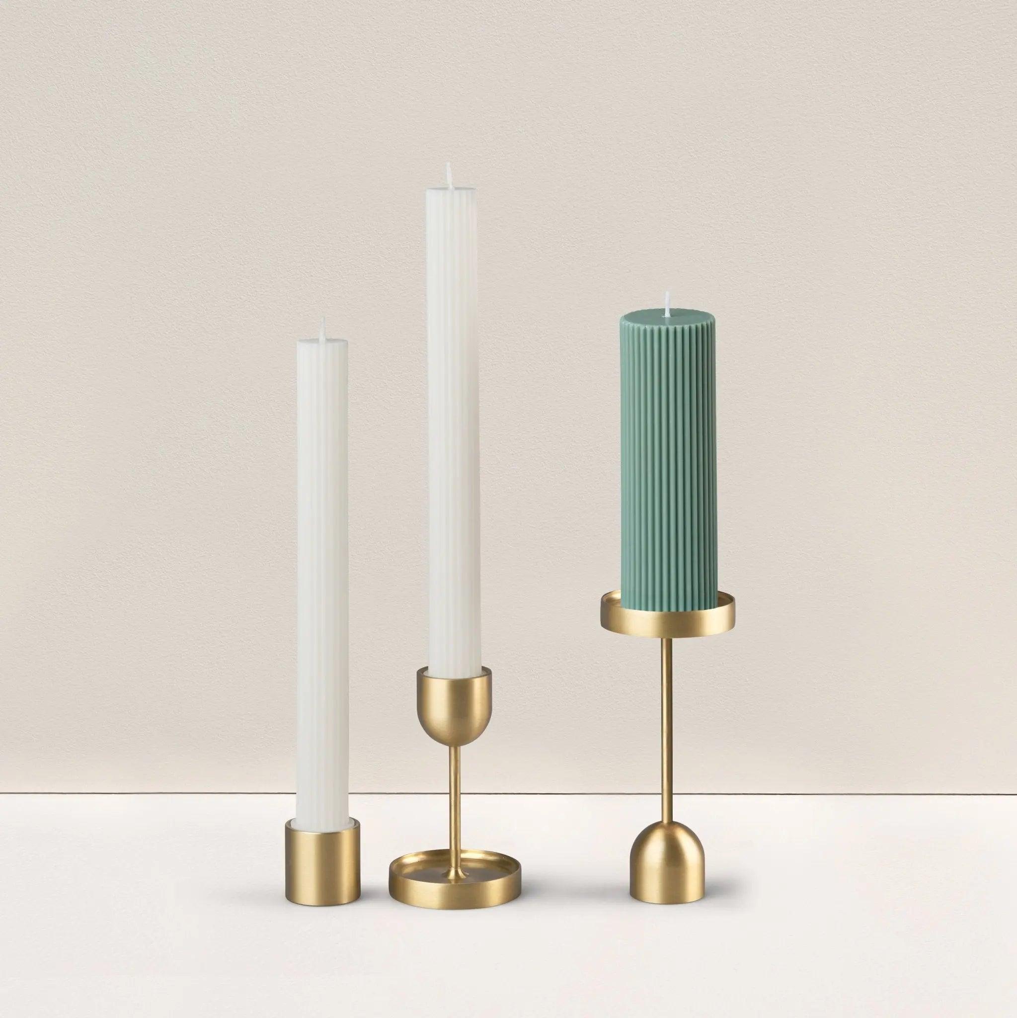 Wide Column Pillar Candle - Eucalyptus - Pillar Candle - Black Blaze