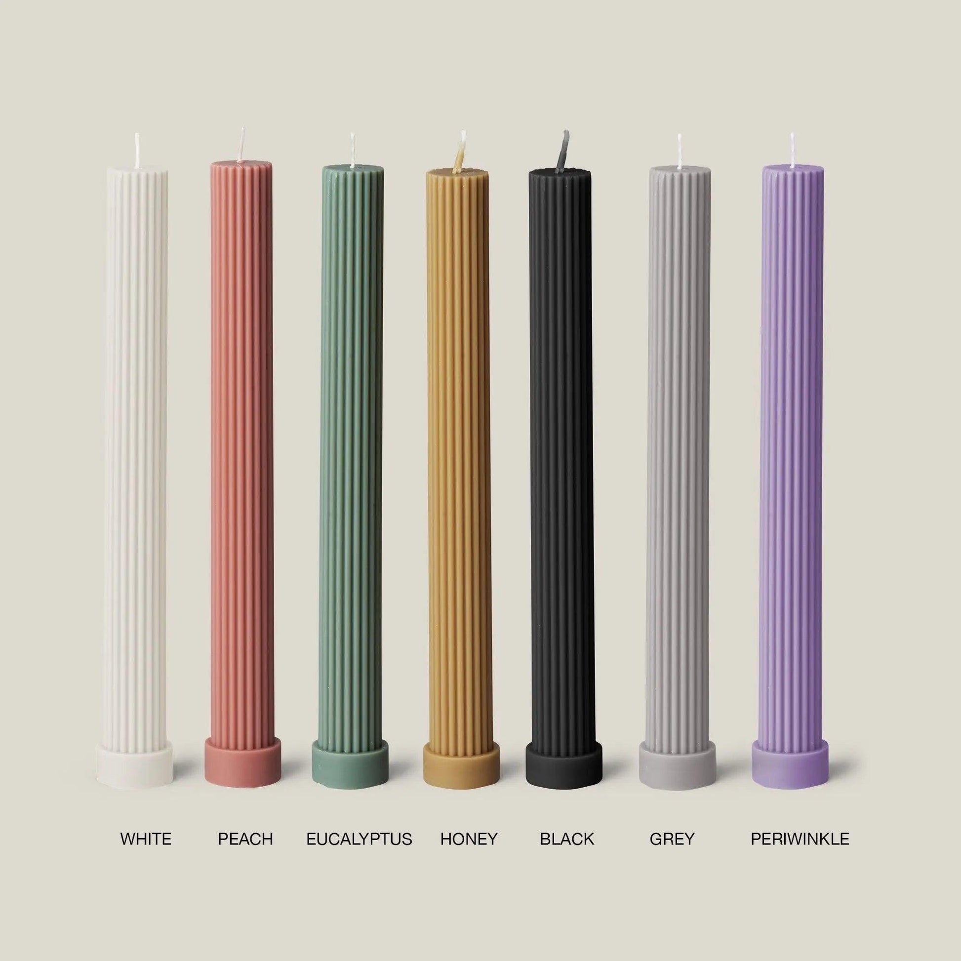 Column Pillar Candle Party Set - BLACK BLAZE - Pillar Candle - BLACK BLAZE