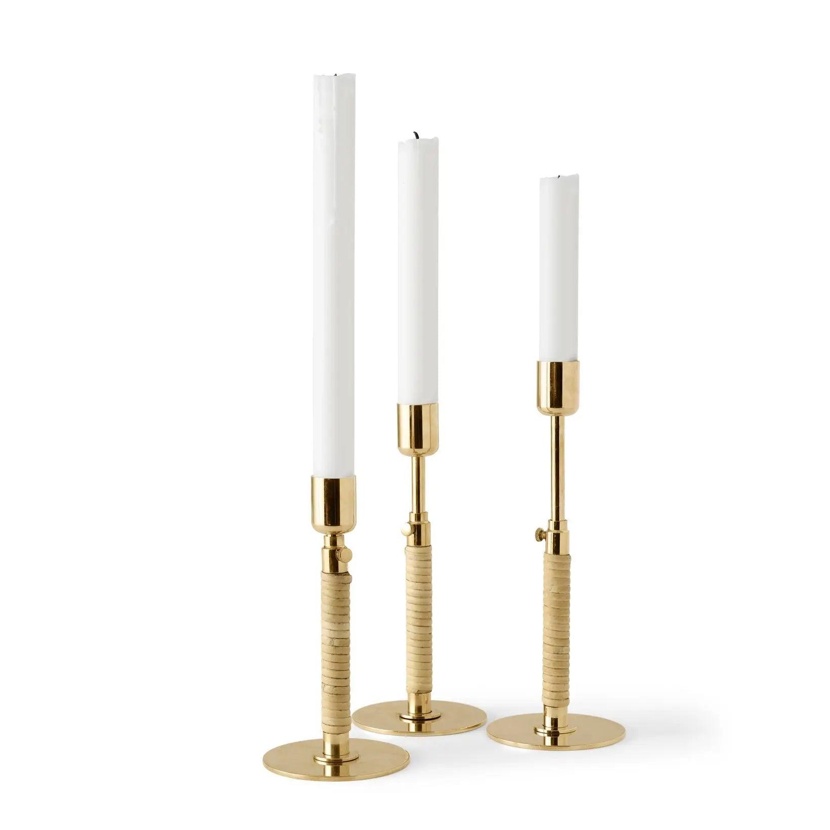Duca Candle Holder - Polished Brass - BLACK BLAZE - Homeware - Menu