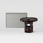 Lumière Oil Burner - Burgundy Marble - BLACK BLAZE - Accessories - BLACK BLAZE