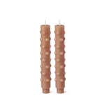 Polka Candle Duo - Nude - BLACK BLAZE - Pillar Candle - BLACK BLAZE