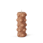 Polka Chunky Candle - Nude - BLACK BLAZE - Pillar Candle - BLACK BLAZE