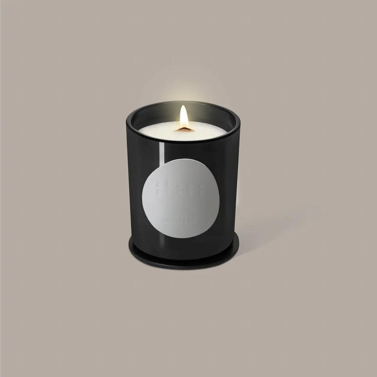 Vetiver & Fig Scented Candle - BLACK BLAZE - HOME CANDLE - BLACK BLAZE