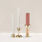 Wide Column Pillar Candle - Peach - BLACK BLAZE - Pillar Candle - BLACK BLAZE